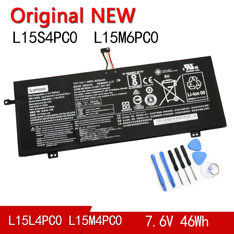 

NEW Original Battery L15L4PC0 L15M4PC0 L15S4PC0 L15M6PC0 For Lenovo IdeaPad 710S-13ISK 710S-IKB xiaoxin Air 13 K22-80 V730-13