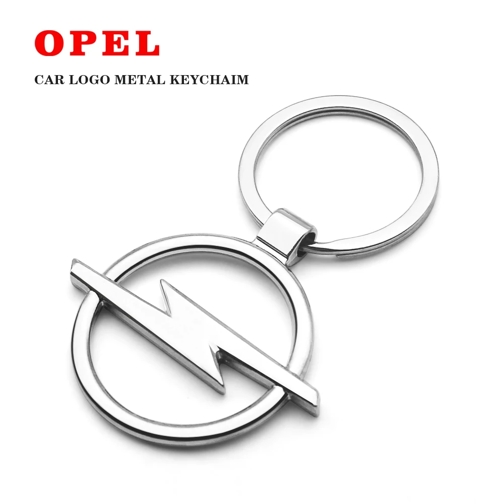 

Car Key Chain Chrome-Plated Silver Car Logo Key Chain Convenient Car Parts Hollow Key Chain For OPEL Insignia Astra J H G Corsa