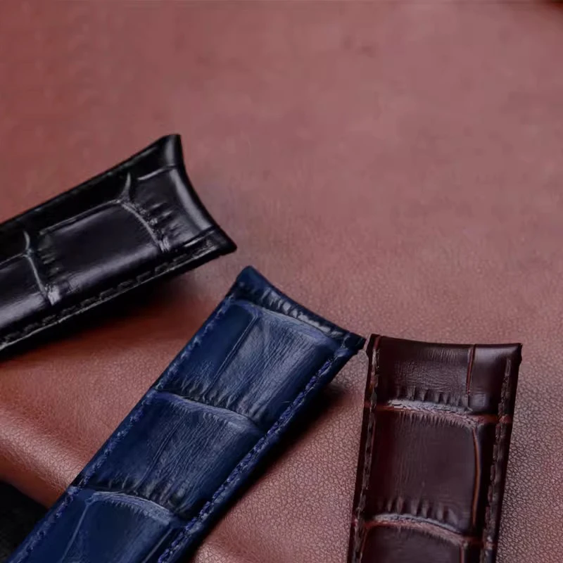 Cowhide watch strap for Piaget Jaeger-Lecoultre Vacheron Constantin 20mm 21mm 22mm Arc interface black brown blue men watchband