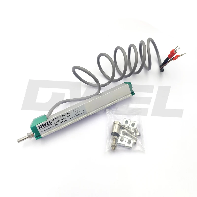 DWEL Миниатюрный датчик линейного перемещения с тягой LTM-10 мм до LTM-300