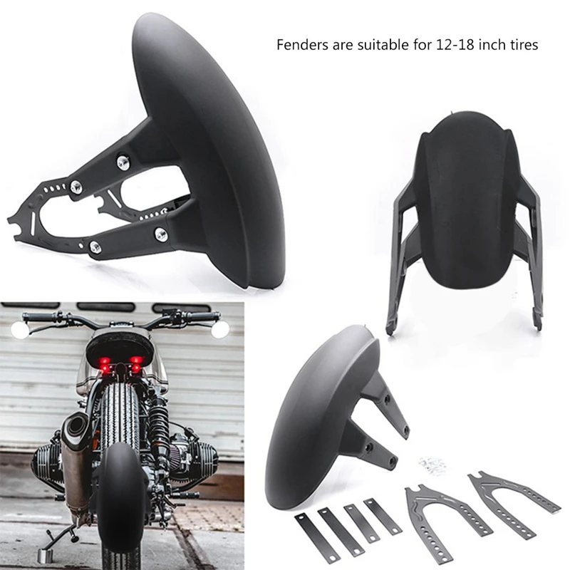 

Universal Motorcycle 7-Hole Adjustable Rear Wheel Cover Fender Splash Guard Mudguard for 12-18 Inch Wheels Motorcycles