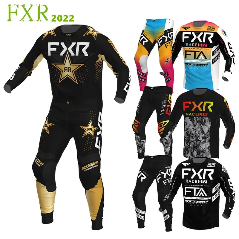 

2022 FXR Мотокросс MX внедорожный велосипед FlexAir Honr LE A1 Комплект Шестерни Mx наряды перчатки носки комбо мотоциклетный костюм мужской комплект