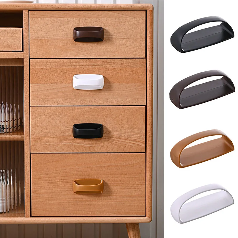

Punch-free Drawer Handles Self Adhesive Door Knob Wardrobe Door Handle Kitchen Cabinet Furniture Hardware
