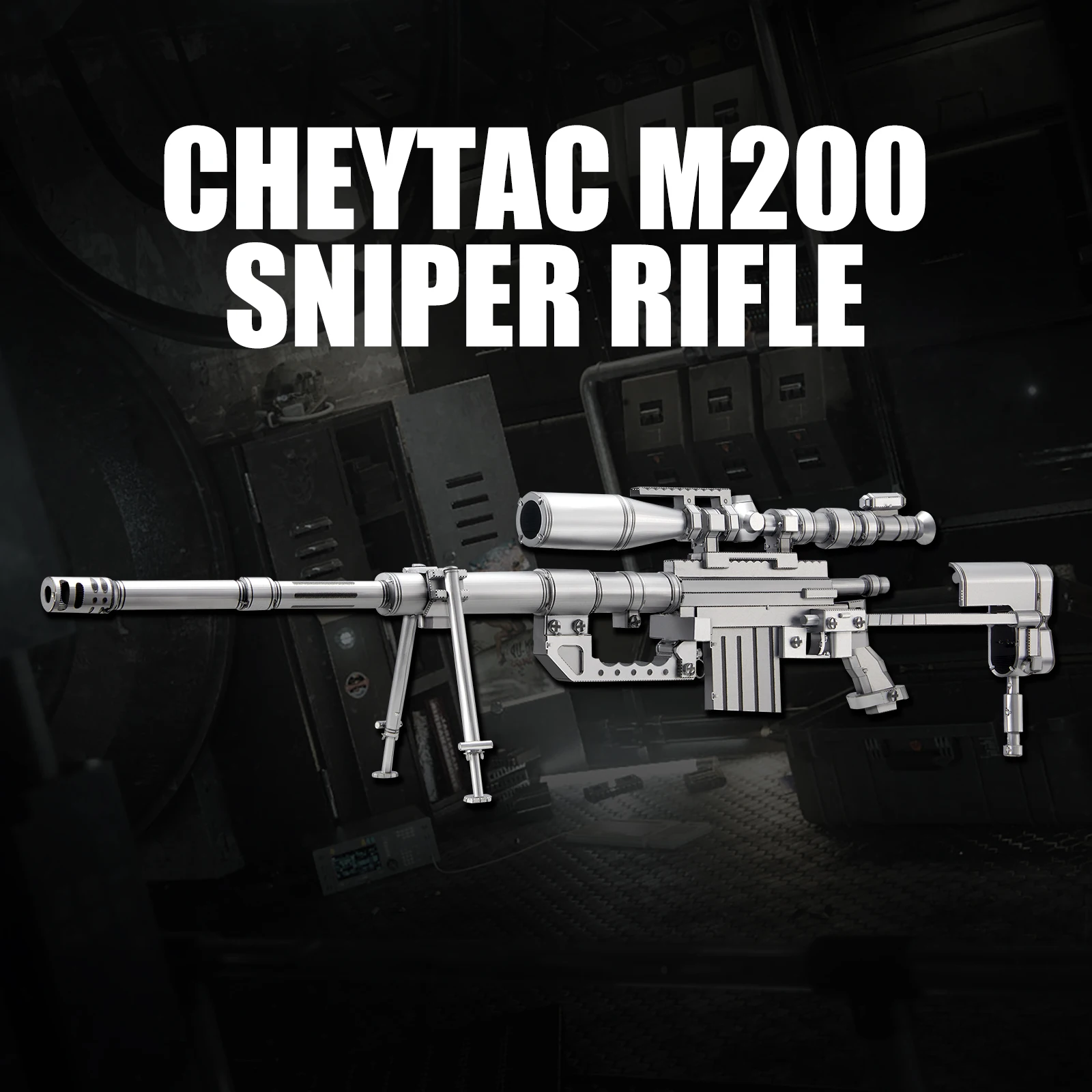 Piececool 3D металлические пазлы CheyTac M200 снайперская винтовка в сборе наборы