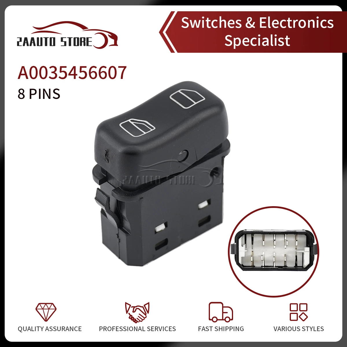 

For Mercedes-Benz Truck Axor Atego Actros MP2 MP3 Muti-function Switch Electric Window Regulator Button A0035456607 0035456607