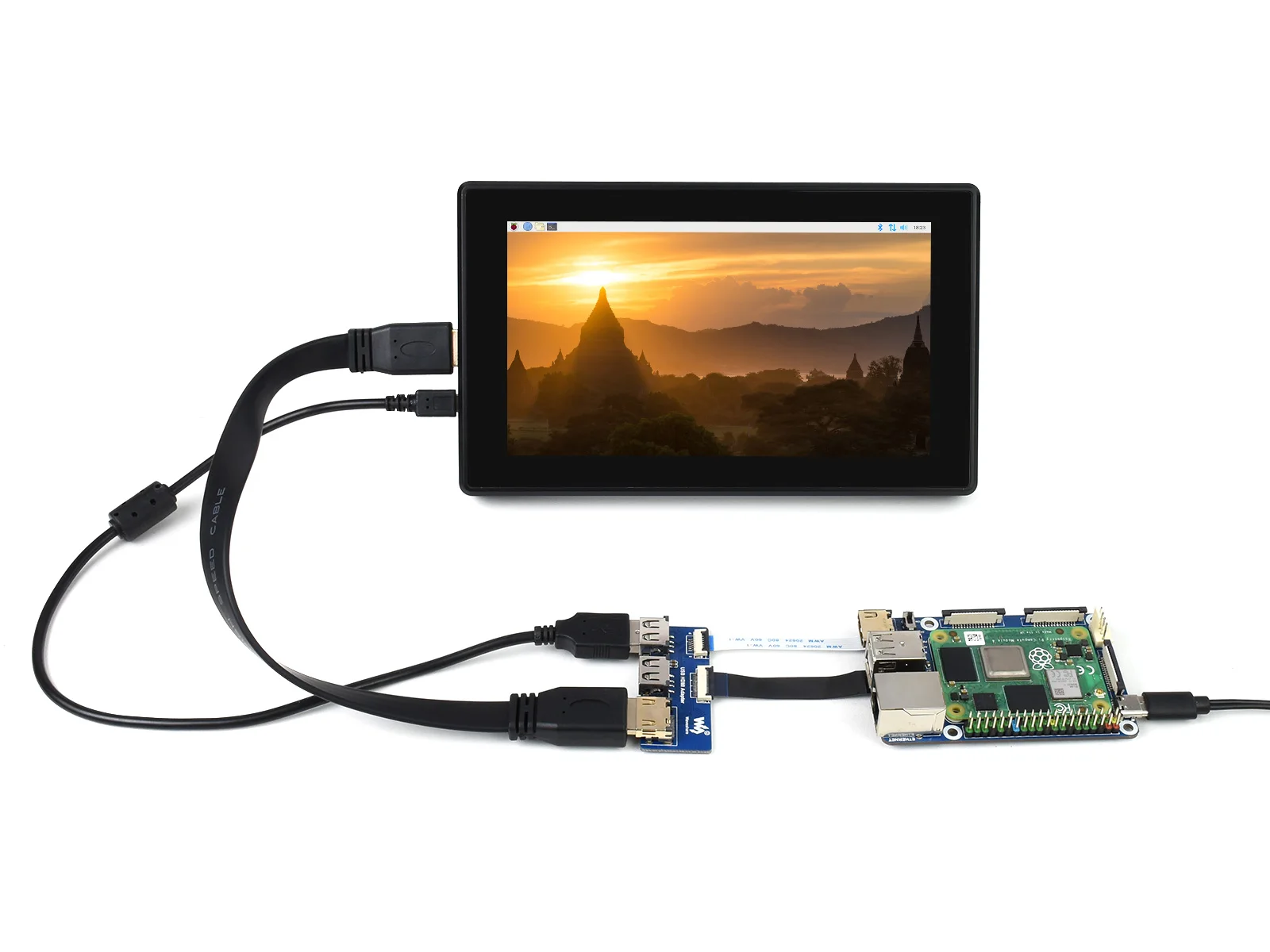 Фото Адаптер Waveshare CM4-IO-BASE-B + USB HDMI, для вычислительного модуля Raspberry Pi 4. №2