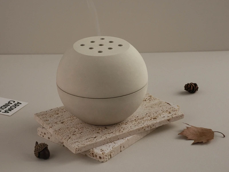 R2LD DIY шариковые цементные благовония вставка горелок силиконовая форма 3D для