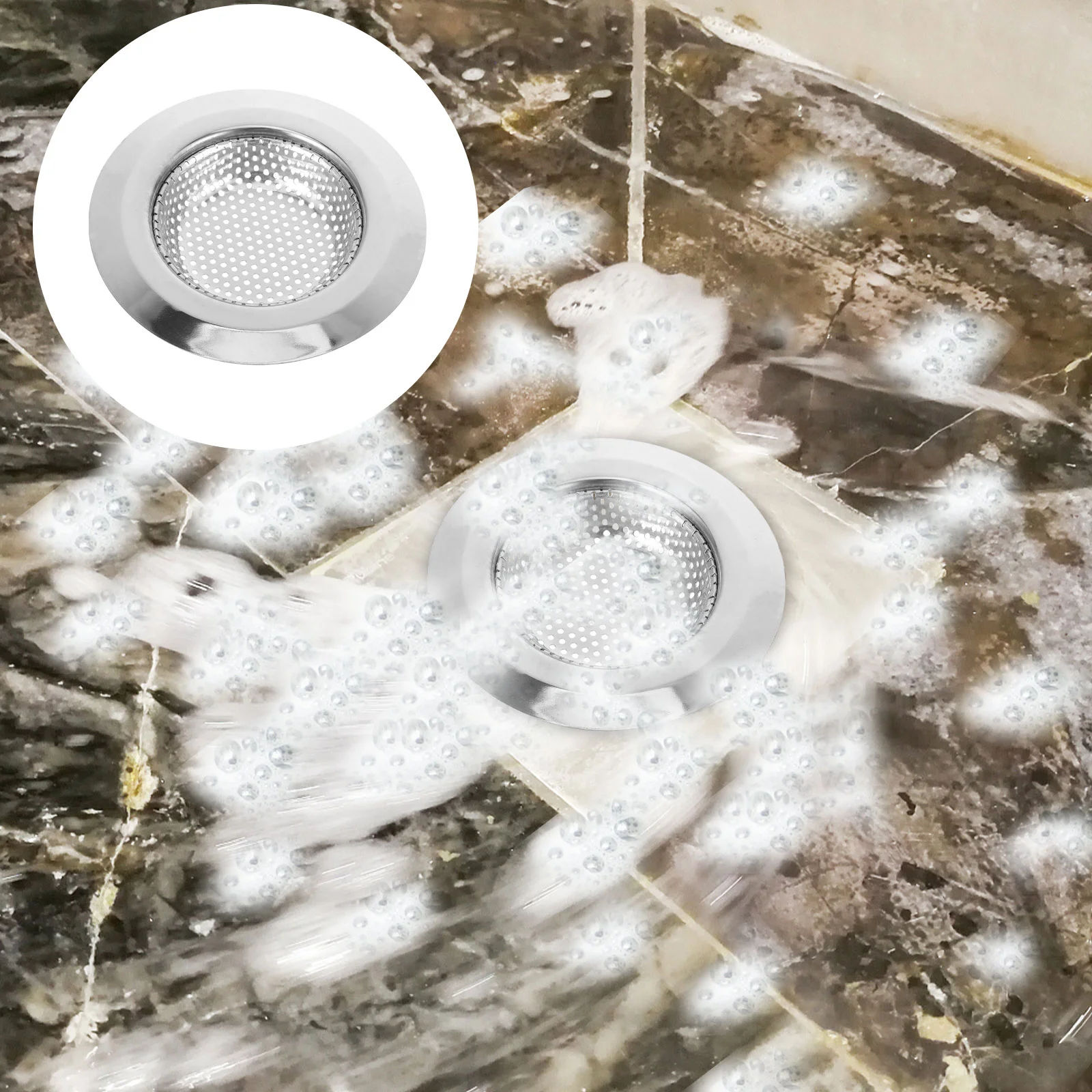 

2pcs Kitchen Sink Draining Filter Drain Basket For Kitchen Sink Food