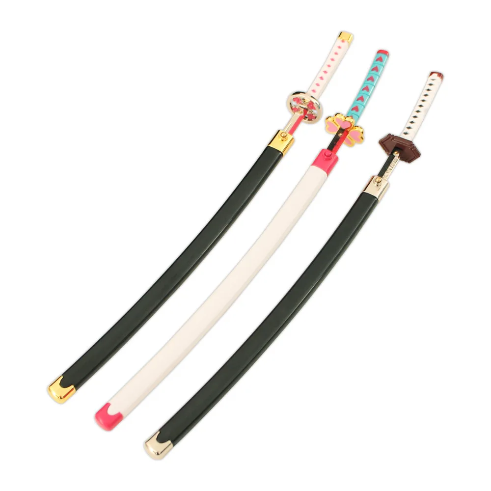26 см Catapult Sword Металлическая модель Demon Salyer Tomioka Giyuu Фигурка Оружие Tsuyuri Kanao Katana Kanroji