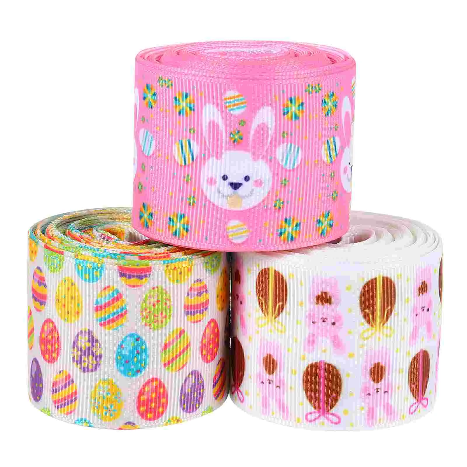 

Ribbon Easter Gift Wrapping Bunny Craft Ribbons Diy Wired Wide Rabbit Egg Wreaths Grosgrain Decorative Satin Party Crafts Making