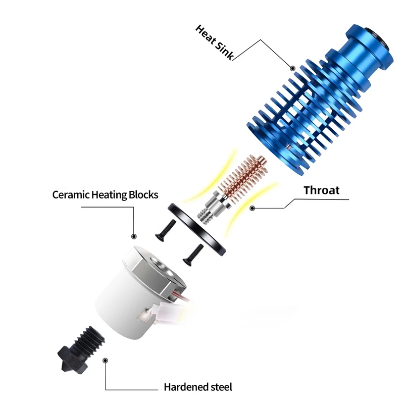 Керамический Hotend для 3D-принтера Ender 3/3 Neo E-3D V6 Prusa I3 MK3 mk2
