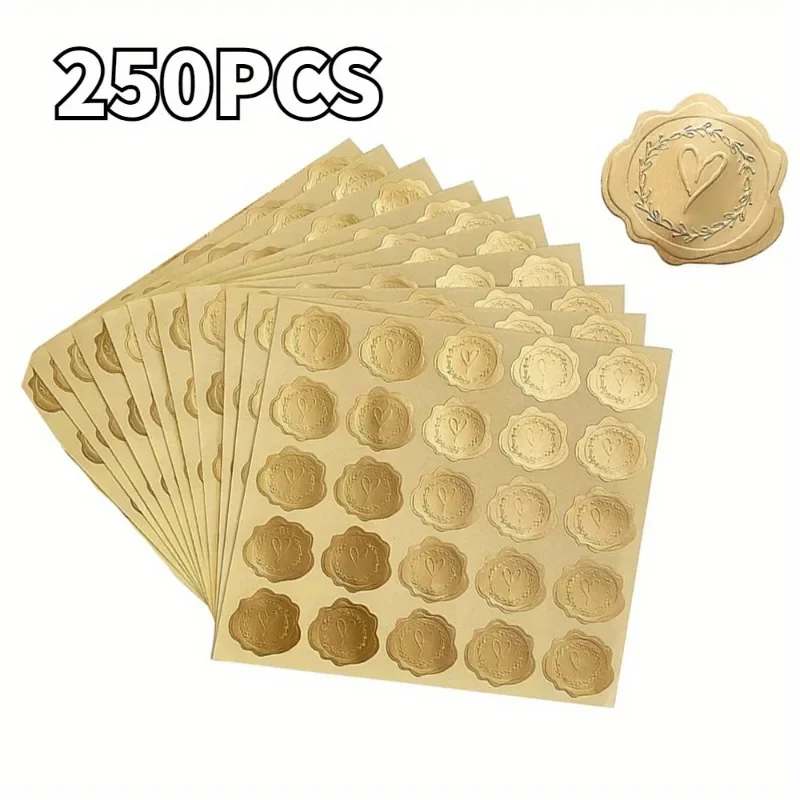 

Золотые тисненые наклейки для конвертов