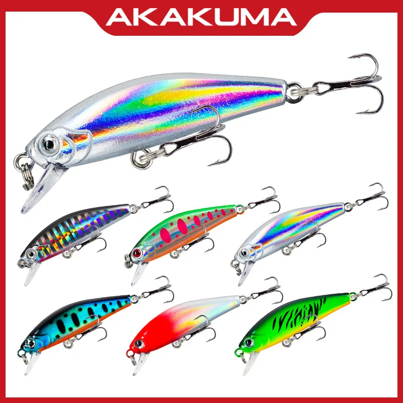 

6.7g Laser Slow Mixed Minnow Fishing Lure Set Wobblers Crankbaits Isca Artificial Hard Bait Carp Mini Fishing Lures Pesca Tackle