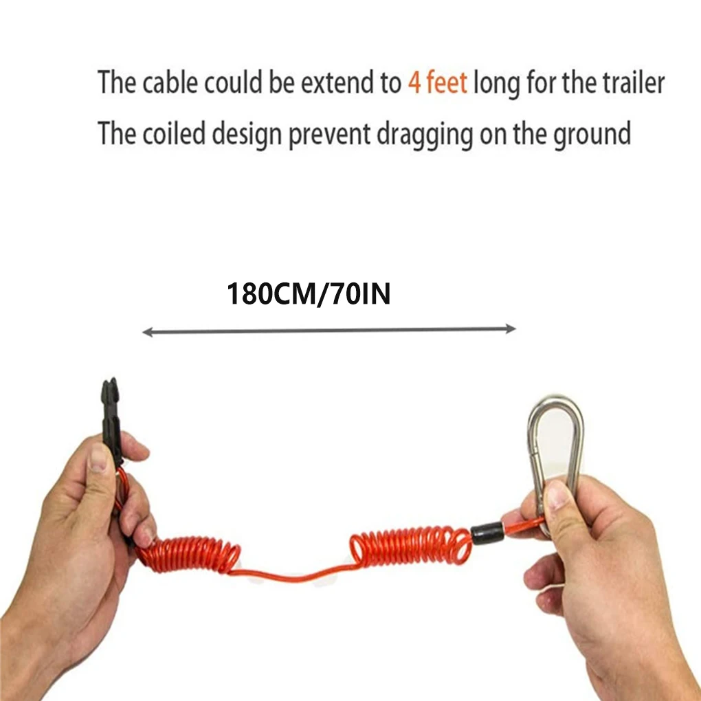 

Кабель переключателя для выключения прицепа, растягивающийся шнурок из углеродистой стали для автомобильных грузовиков, фургонов, лодок, з...