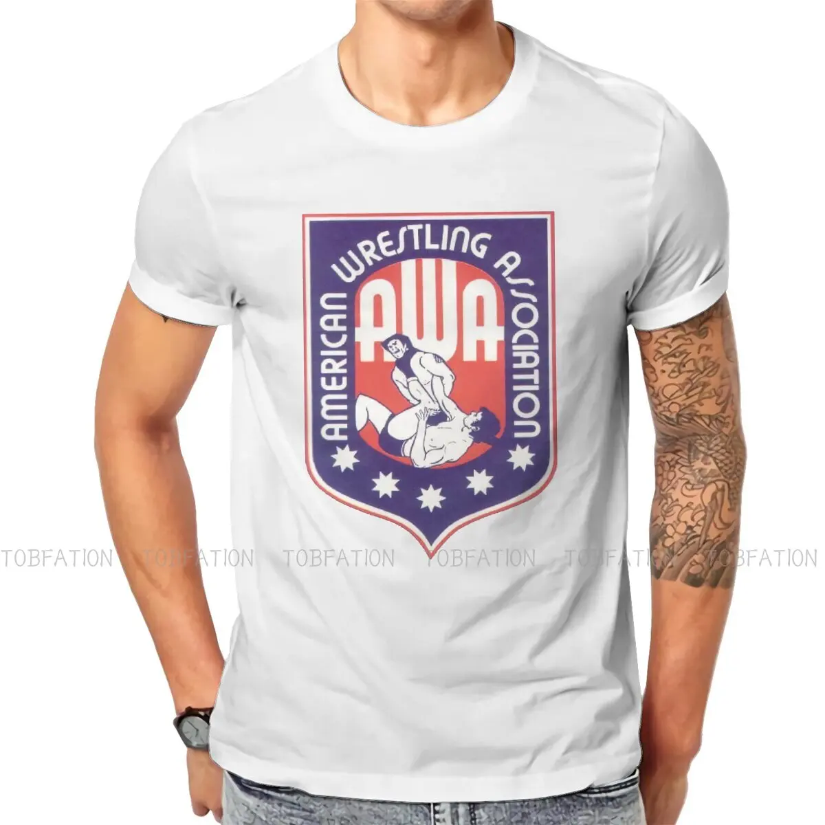 American Wrestling Association Hip Hop TShirt Wrestling Casual T Shirt Newest T-shirt For Men Women