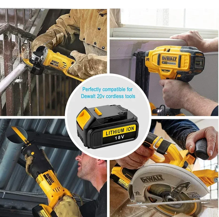 Фото Новый оригинальный сменный литиевый аккумулятор DCB200 18 В 18 Ач для Dewalt 18 В DCB184 DCB200 DCB182 DCB180 DCB181 DCB182 DCB201 DCB206 №5