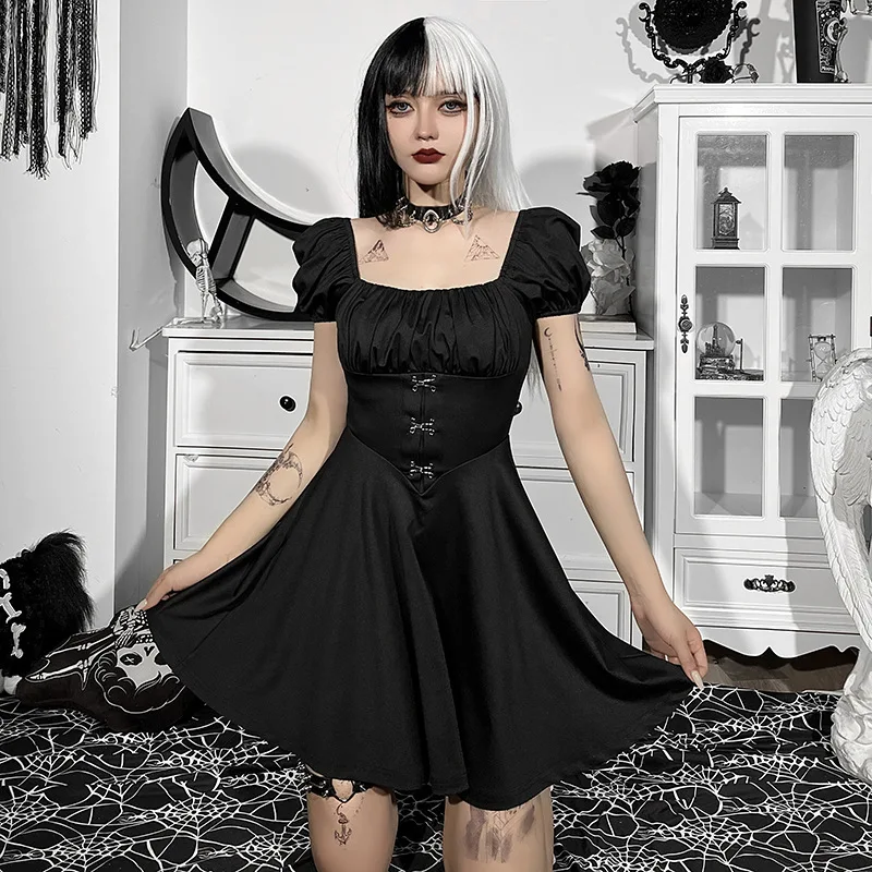 

Женское облегающее платье в готическом стиле, элегантное винтажное обтягивающее платье в стиле «Лолита», для вечеринки и дня рождения, 2022