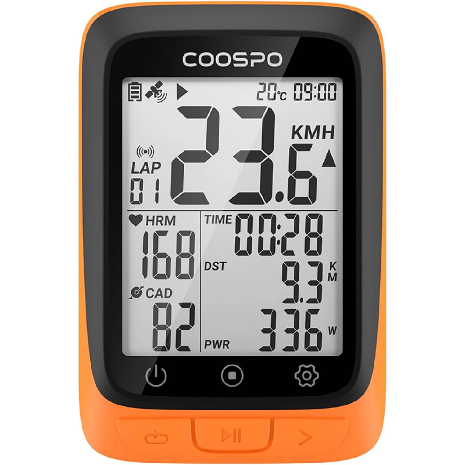 

Bike Computer GPS Wireless Bicycle Odometer Speedometer Bluetooth Ant+ Waterproof Compact and Lightweight Bike Accessories
