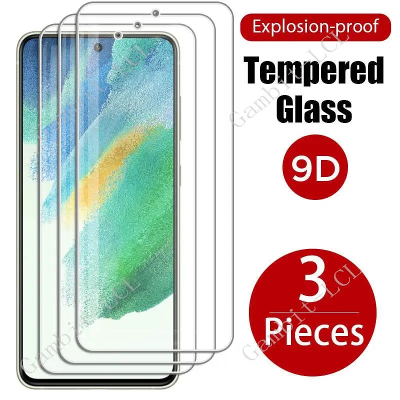 

3PCS Tempered Glass For Samsung Galaxy S22 S23 Plus S20 S21 FE 5G Protective ON S20FE S21FE S 22 23 Screen Protector Cover Film