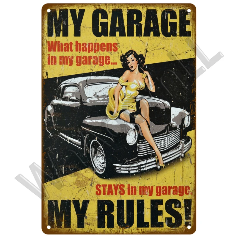 Металлический жестяной знак для мотоциклистов детали дома украшение гаража бара