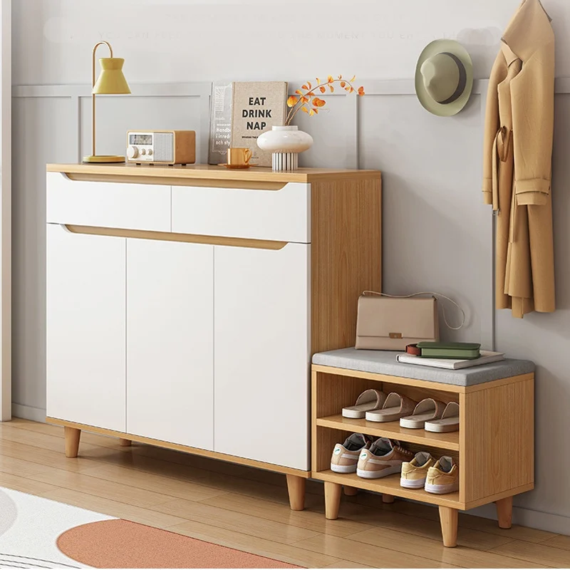 

Многослойные шкафы для обуви для гостиной, деревянная, крутящаяся, белая, бесплатная доставка, осенняя мебель Schoenenkasten