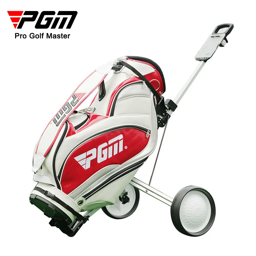 

Folding 2-wheel Trolley for Golf Bag Professional Outdoor Golf Sport Training Cart Stroller Match Airport Luggage Check Carrier