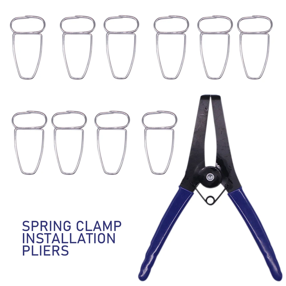 

Spring Clamp Pliers with 10 Miter Clamps Woodworking Tool Miter Pliers Clips for Frames Moldings Wooden Composite Miter Corners