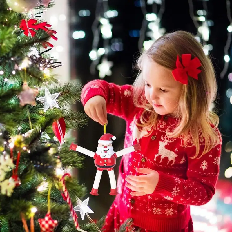 Телескопическая присоска орнамент поп-трубки подвеска на присоске Санта-Клаус