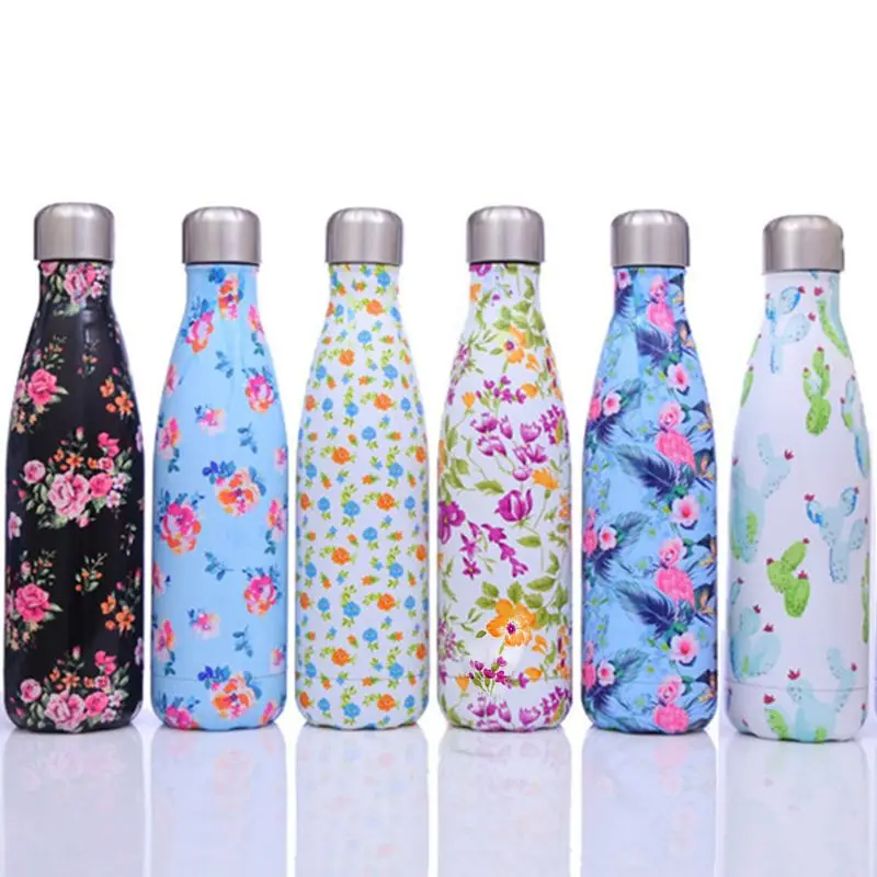 

Insulated Stainless Steel Thermos Mug Coke Shape Sport Water Bottle Girls Flask