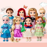 disney princess series snow white rapunzel elsa anna ariel merida belle cinderella sleeping beauty ordinary doll girl gift
