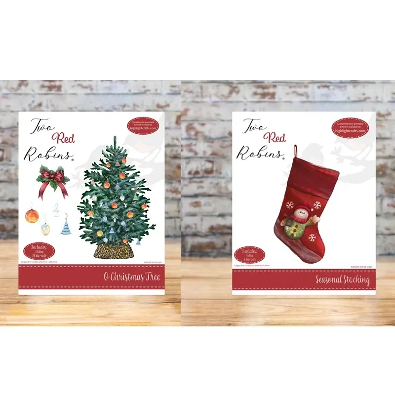 Рождественская коллекция для скрапбукинга елочные носки кошка снеговик