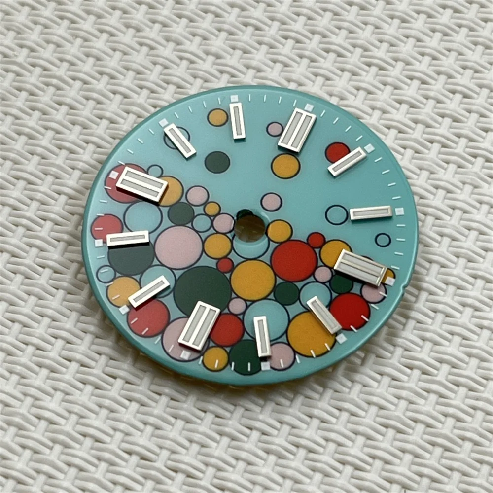 NH35 dial enamel custom dial color bubble mechanical surface DIY assembly case pointer custom case NH36 watch accessories