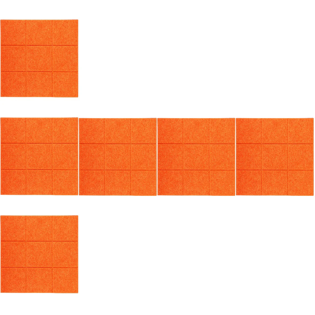 

6 PCS Notes Felt Board Office Corkboard Decorative Bulletin Boards Chemical Fiber Message