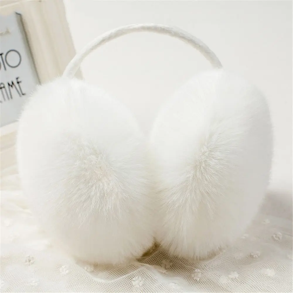 

Winter Warm Ear Muffs Girl Fluffy Earmuffs Women Plush Earmuffs Winter Ear Warmers Solid Color Soft Casual Ear Muffs Earlap