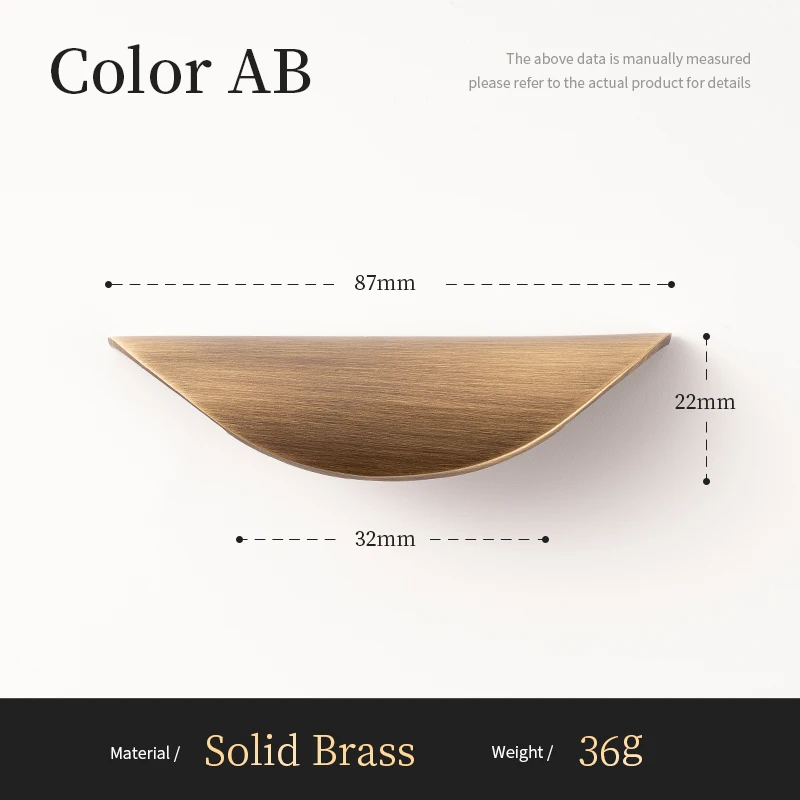 Сантая Антикварная латунная ручка для шкафов
