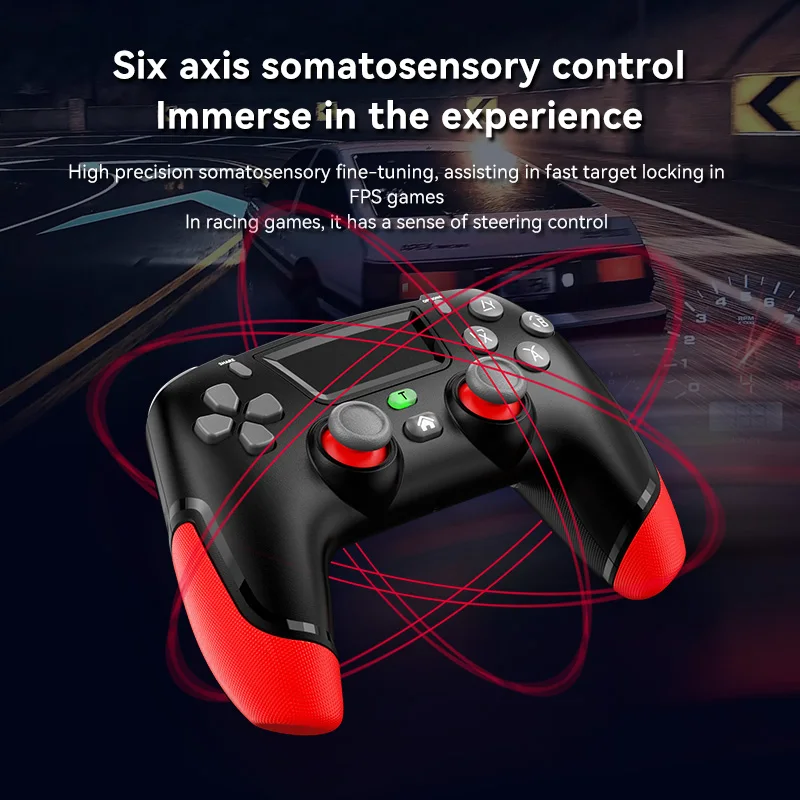P06 Wireless BT Gaming Controller for PS4 Console Controller for PS3 PS5 Switch PC Android IOS Phones Gamepad Joystick Handle images - 6