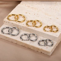 2022 trend circle hoop earrings for women men party vintage accessories boho style piercing jewelry diameter 20mm25mm30mm