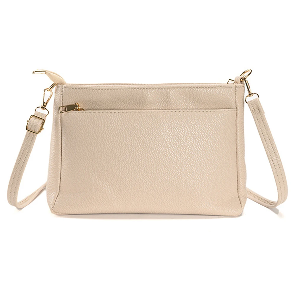 

Women Chic Crossbody Shoulder Bag Solid Color Sling Bag PU Leather Adjustable Strap Handbag for Female Wallets Touch Women's Bag