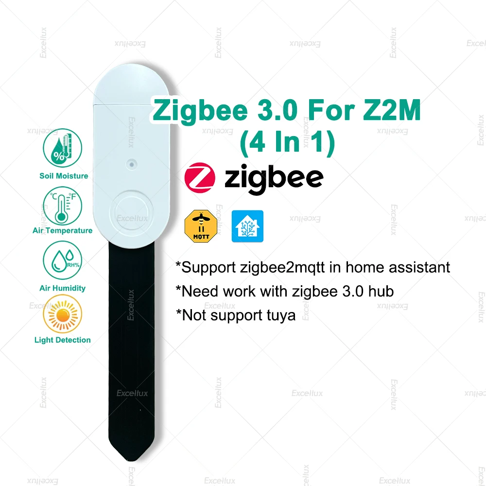 Датчик влажности почвы Zigbee 4 в 1 Tuya