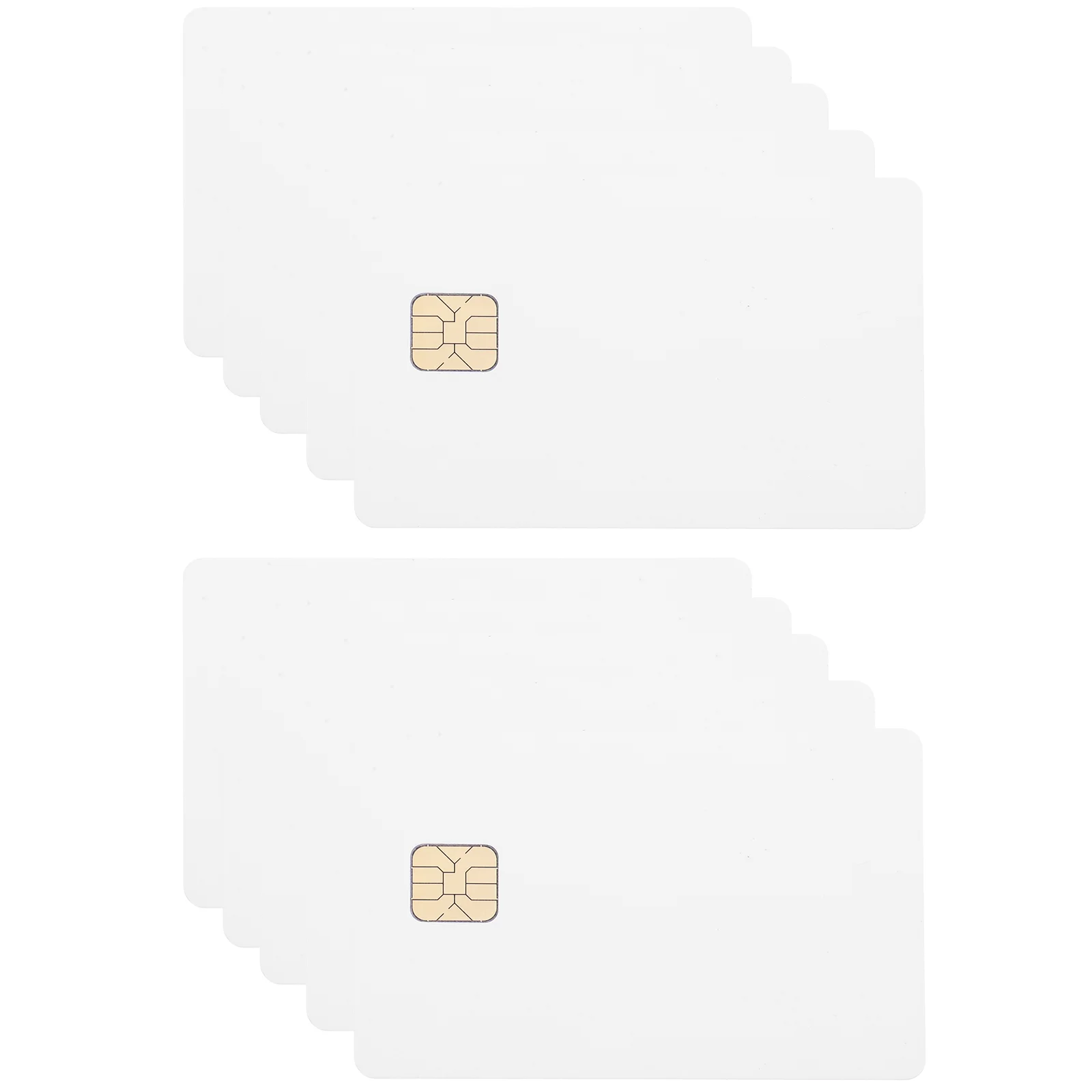 

10 Pcs Blank Credit Cards Clone Smart IC White Intelligent Pvc Access Control System Copper Chip Hotel