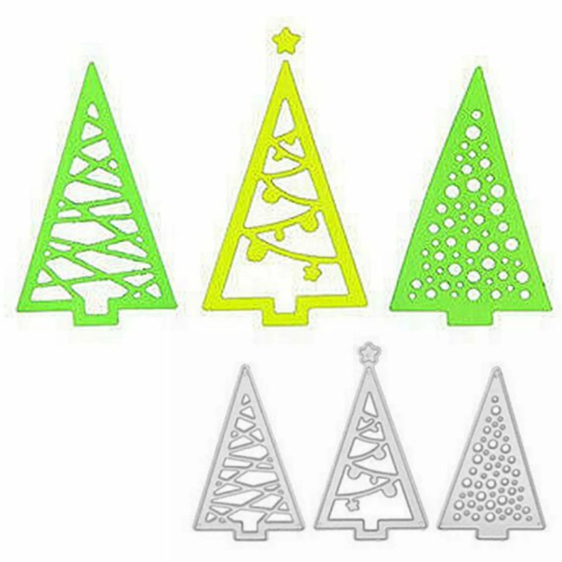 

Triangle Christmas Tree Metal Cut Dies Stencils for Scrapbooking Stamp/Photo Album Decorative Embossing DIY Paper Cards