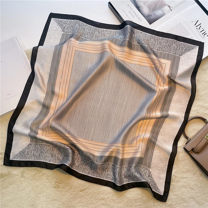 Пляжные парео 2022 года в дизайне принта на шелковом квадратном платке для женщин, шелковый шарф сатиновый, женская шаль, обмотка на голову, хиджаб, резинка для волос, эшарп, бандана.