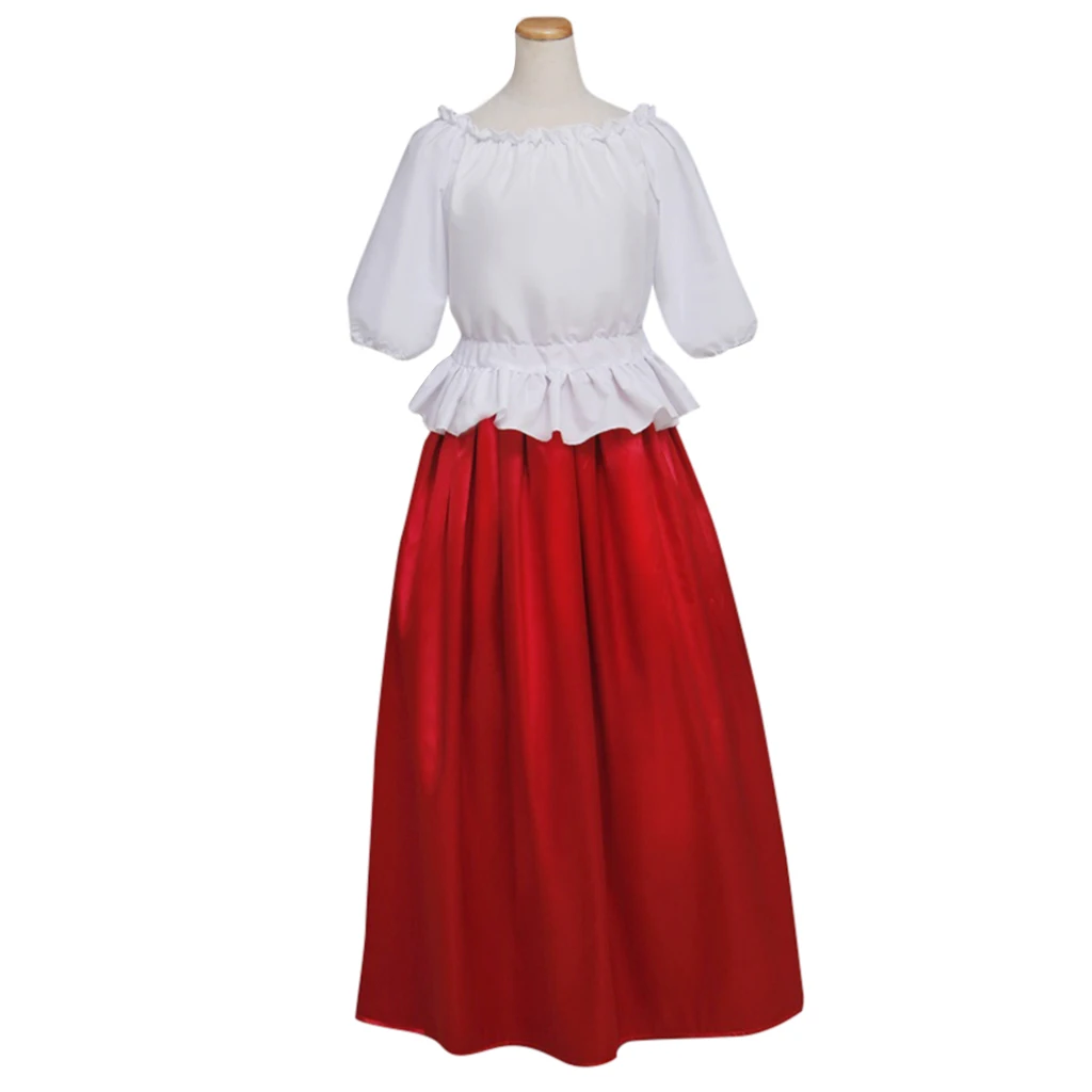 Руби Косплей Красный Костюм Женское Средневековое Придворное Платье Униформа с