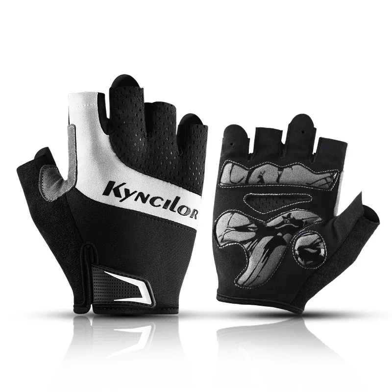 

Outdoor Sports Sun Protection Cycling Men And Women Half Finger Fitness Non-slip Breathable Bicycle Gloves Wholesale