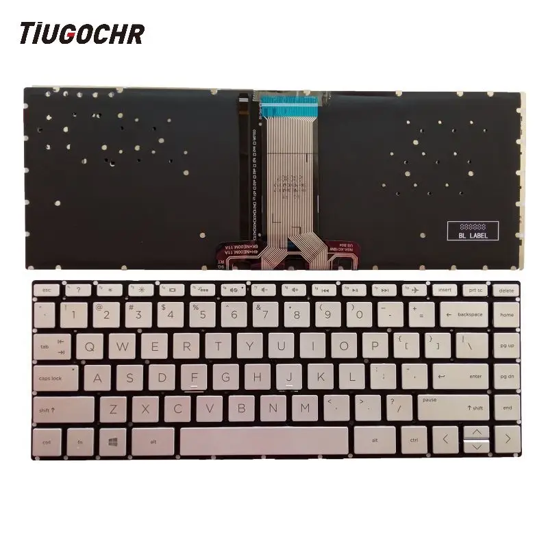 Подсветка клавиатуры ноутбука для HP 14s-cr 14-cf 14-dk 14-dp 14s-dp Серебристая клавиатура tpn-i135 1135 I130 Подсветка клавиатуры ноутбука для HP 14s-cr 14-cf 14-dk 14-dp 14s-dp Серебристая клавиатура tpn-i135 1135 I130