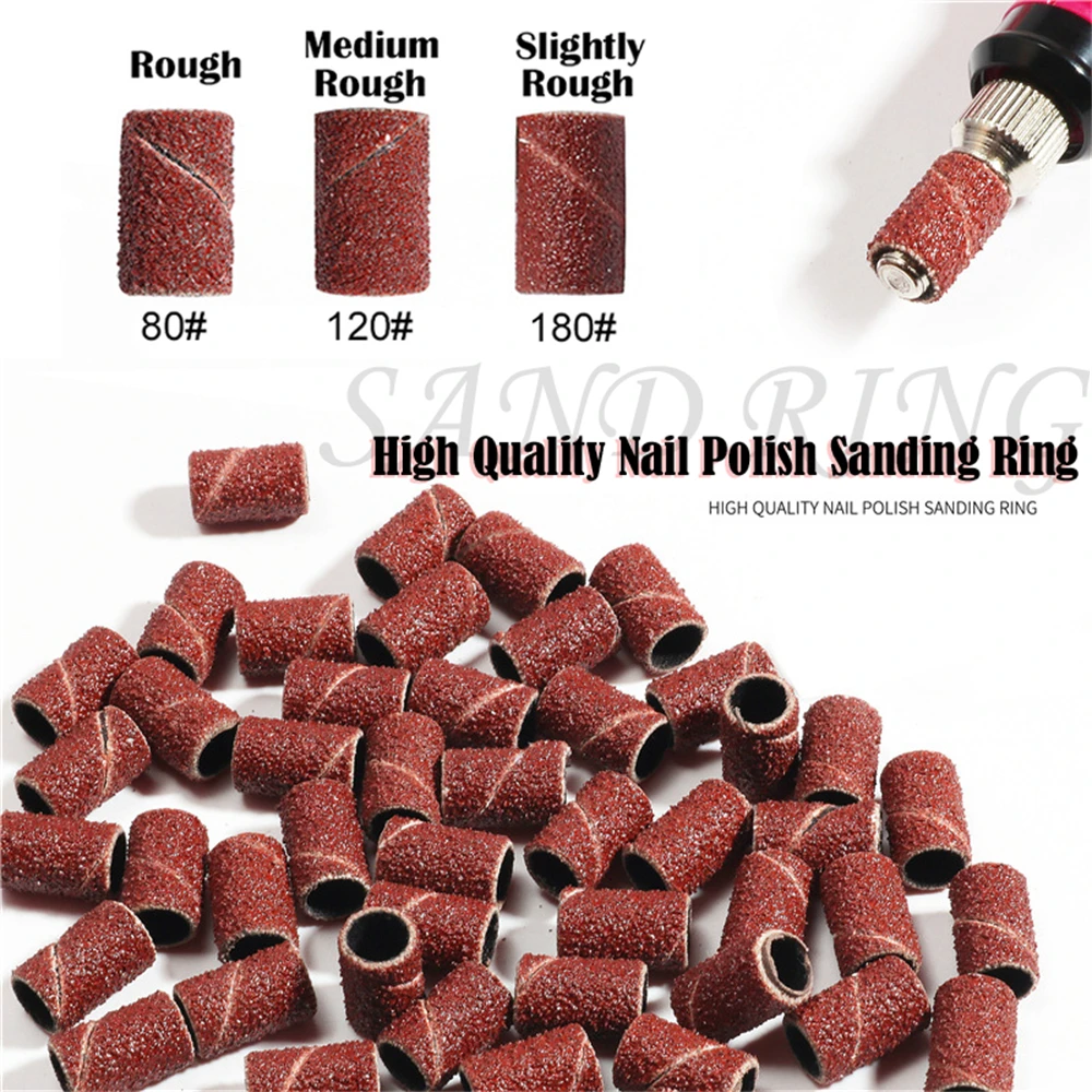 

50/100Pcs Nail Polishing Head Grinding Wheel Sand Nail Special Polishing Machine Necessary Tools Supplies Nail Accessories