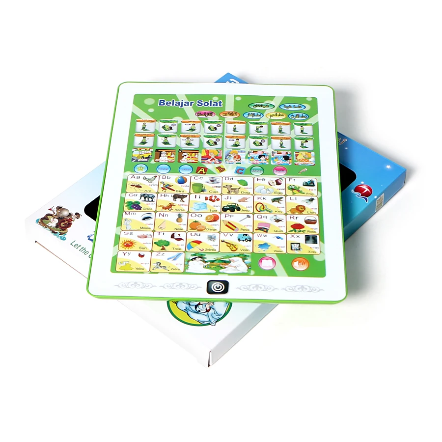 

Multi-language Arabic Malay English Language Learning Machine Y-pad Toys,letters,words and Holy Quran Daily Duaas for Children