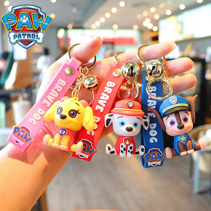 

Cartoon Paw Patrol Chase Skye Rocky Marshall Keychain Cute Doll Puppet Pendant Key Chain Schoolbag Pendant Children Student Gift