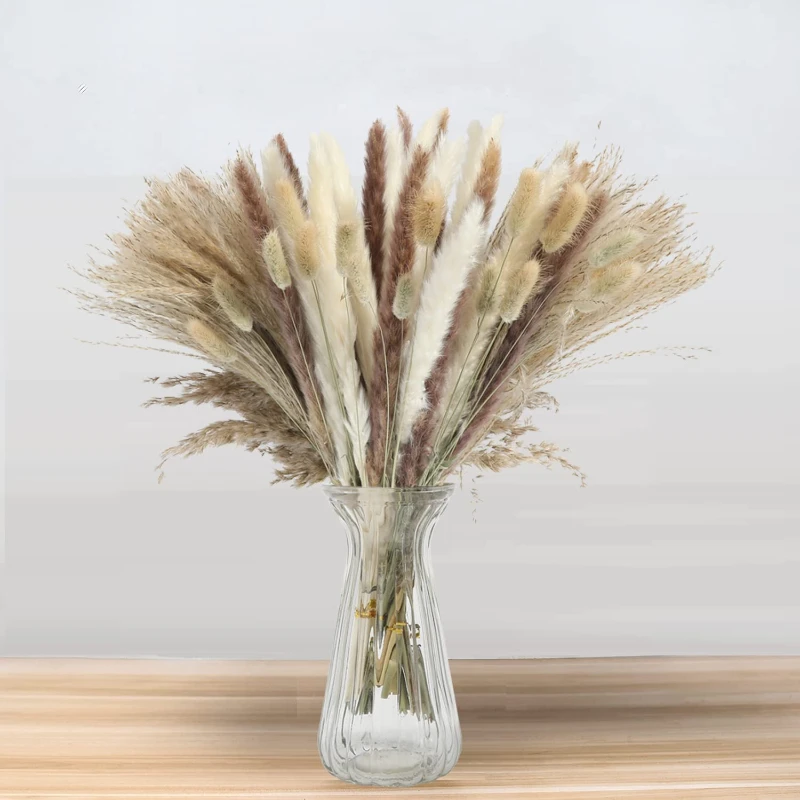 

85PCS Pampa Bouquet Natural Dried Flower Home Decor Bouquet for Wedding Centerpieces for Tables Pampas Grass Decoration