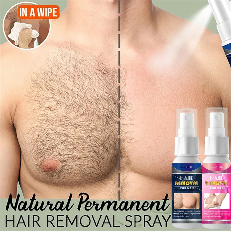 

10ml/20ml/30ml/50ml Professional Hair Removal Spray Super Natural Painless Permanent for Women Men Whole Body Depilatory Cream